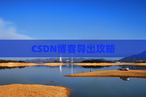 CSDN博客导出攻略